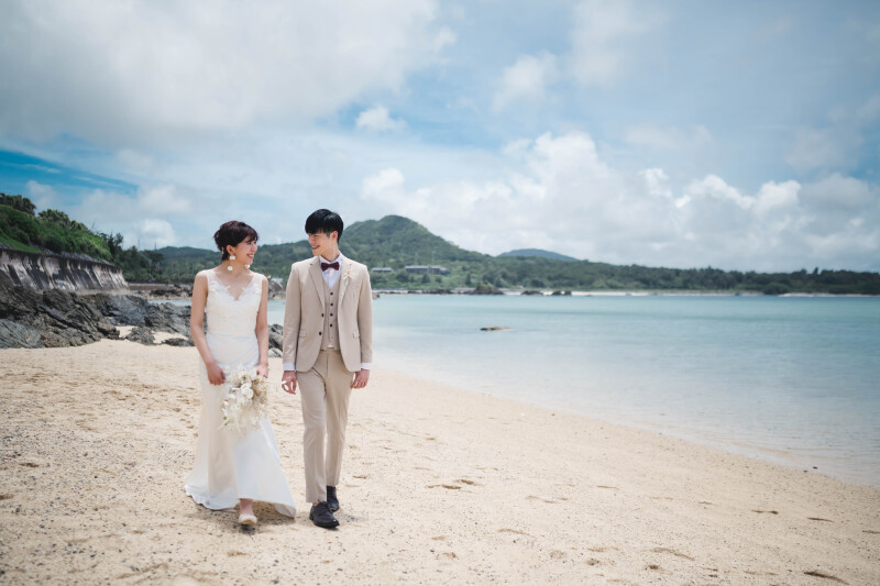 【ムービー付き】ドレス・タキシード1点｜データ100カット｜ビーチロケ