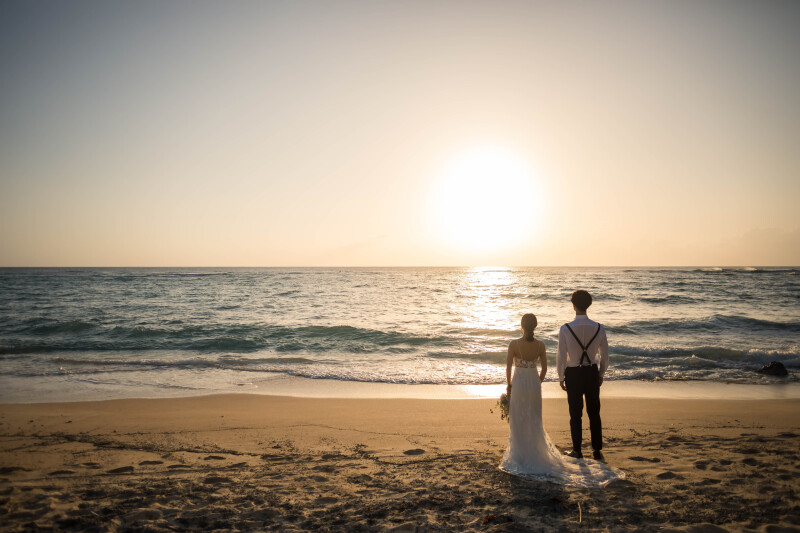 【サンセットロケ】ドレス・タキシード1点｜データ120カット｜ビーチロケ2回！！