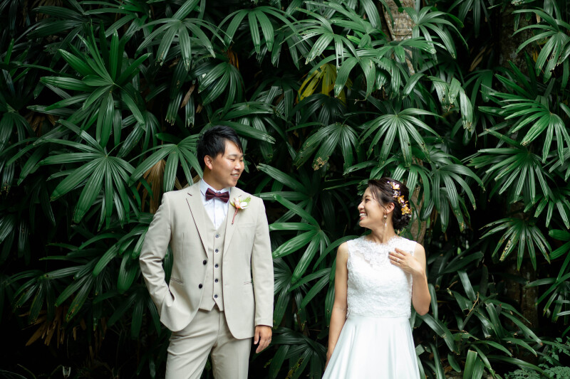 【ムービー&東南植物楽園ロケ】ドレス・タキシード1点｜データ150カット｜ビーチ撮影付き