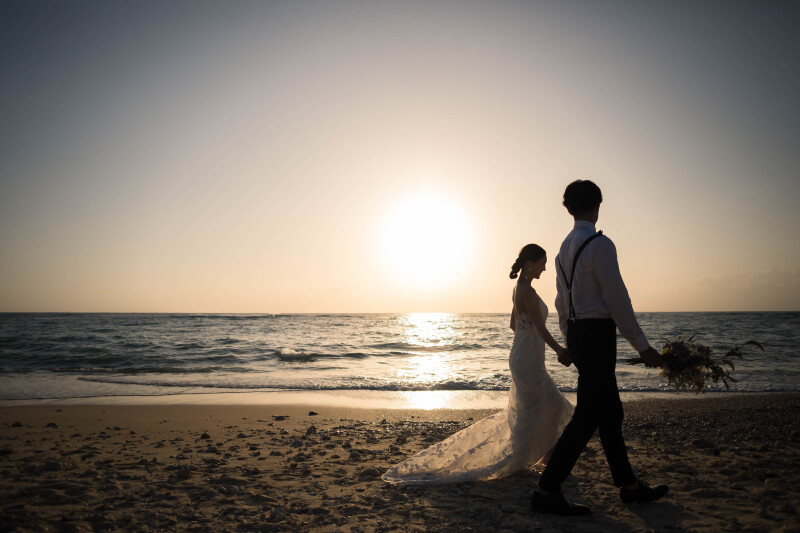 【サンセットロケ】ドレス・タキシード1点｜データ120カット｜ビーチロケ2回！！