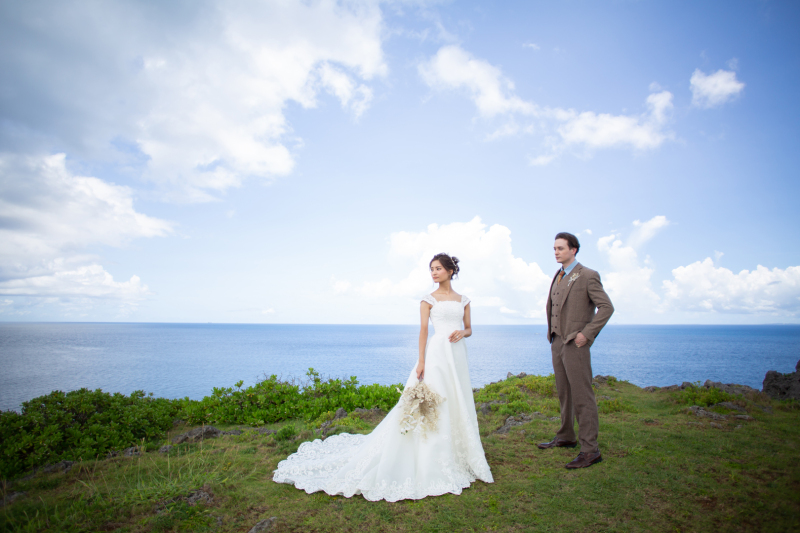 【ムービー付き残波岬ロケ】ドレス・タキシード1点｜データ130カット｜ビーチ撮影