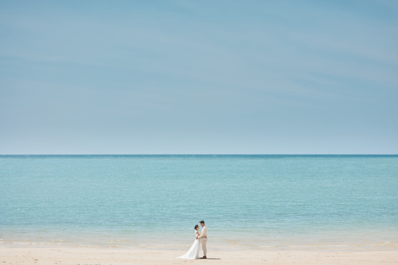 【ペットと一緒に】ドレス・タキシード1点｜データ100カット｜スタジオ撮影｜ビーチロケ付き