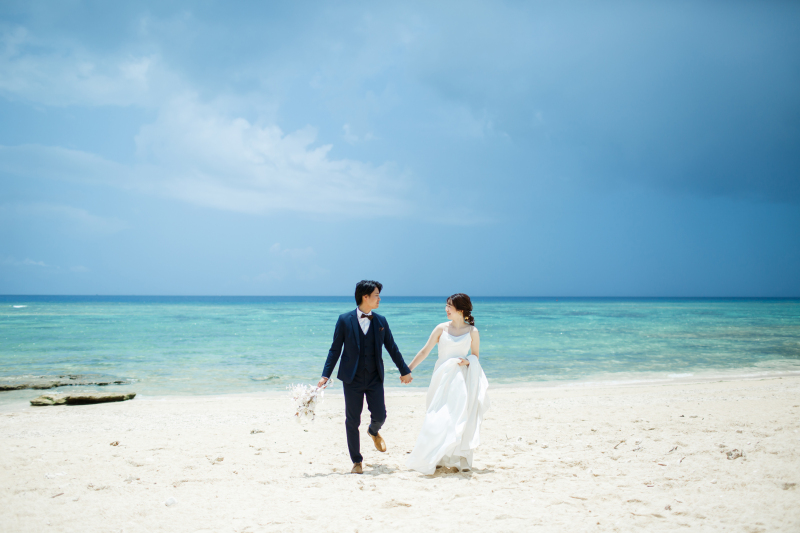 【ベーシックプラン+残波岬】フォトのみ|ビーチ撮影|2ロケーション