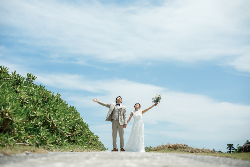 【プレミアムプラン+残波岬】フォト&ショートムービー|ビーチ撮影|2ロケーション