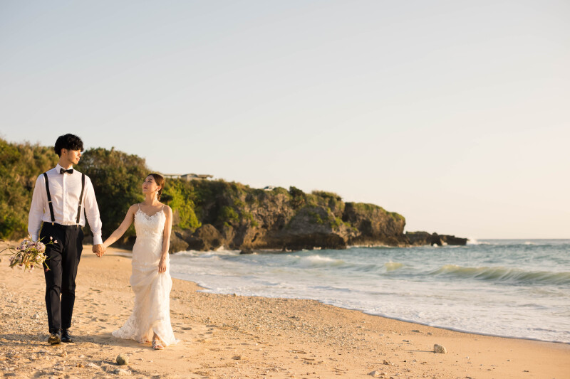 【東南植物楽園ロケ】ドレス・タキシード1点｜データ150カット｜ビーチフォト