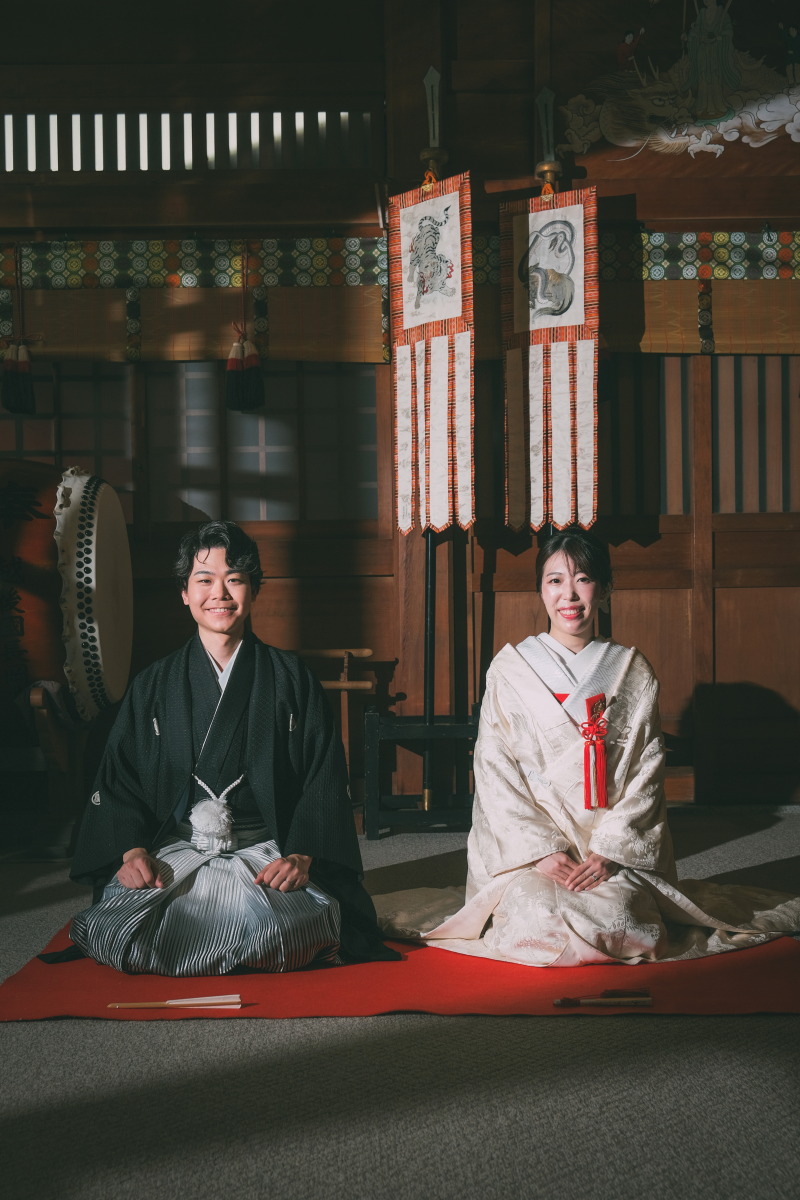 本殿の中に入りかっこいいお写真も！♪