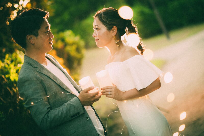 キャンドルもロマンチックに