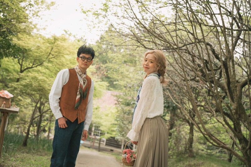 校舎への道中で