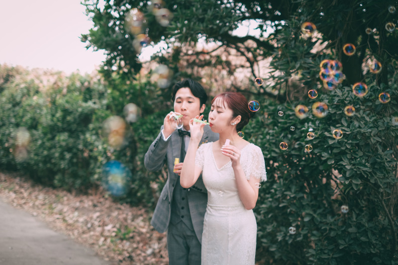 お持込みのシャボン玉!