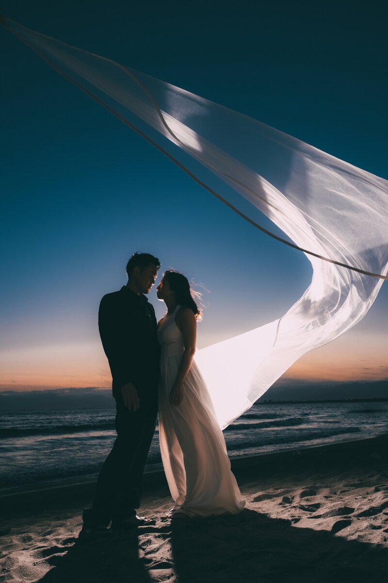 ベールでダイナミックなお写真も