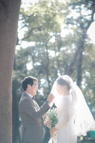 江ノ島の街中ウエディング