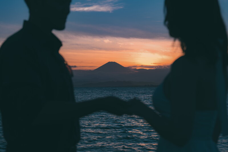 世界遺産　富士山と一緒に