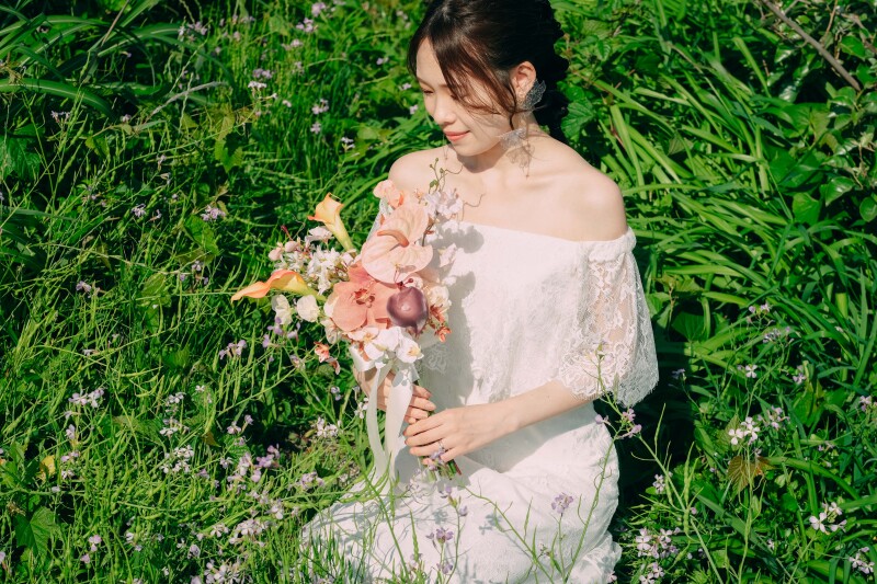 お持ち込みのブーケ