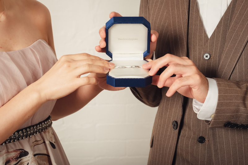 結婚指輪と共に