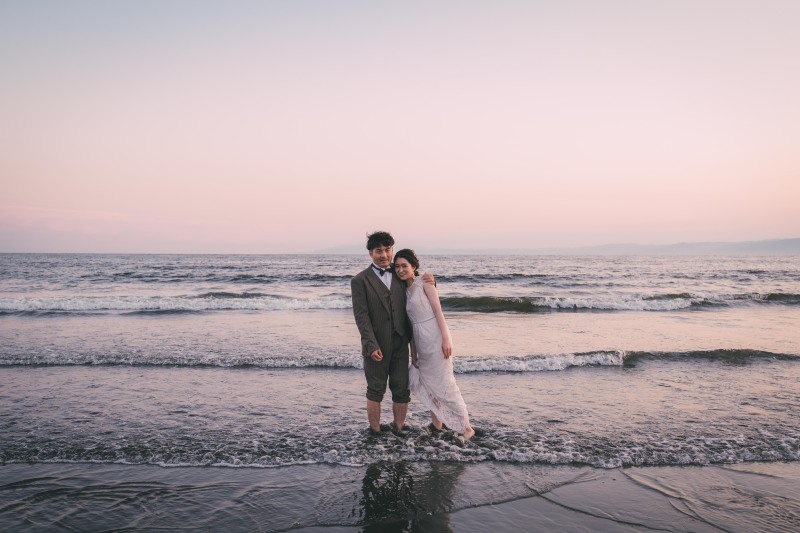 水の中に入って