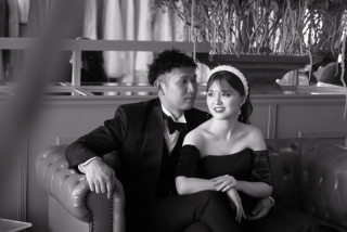 お持込みブラックドレスでスタジオ撮影♪