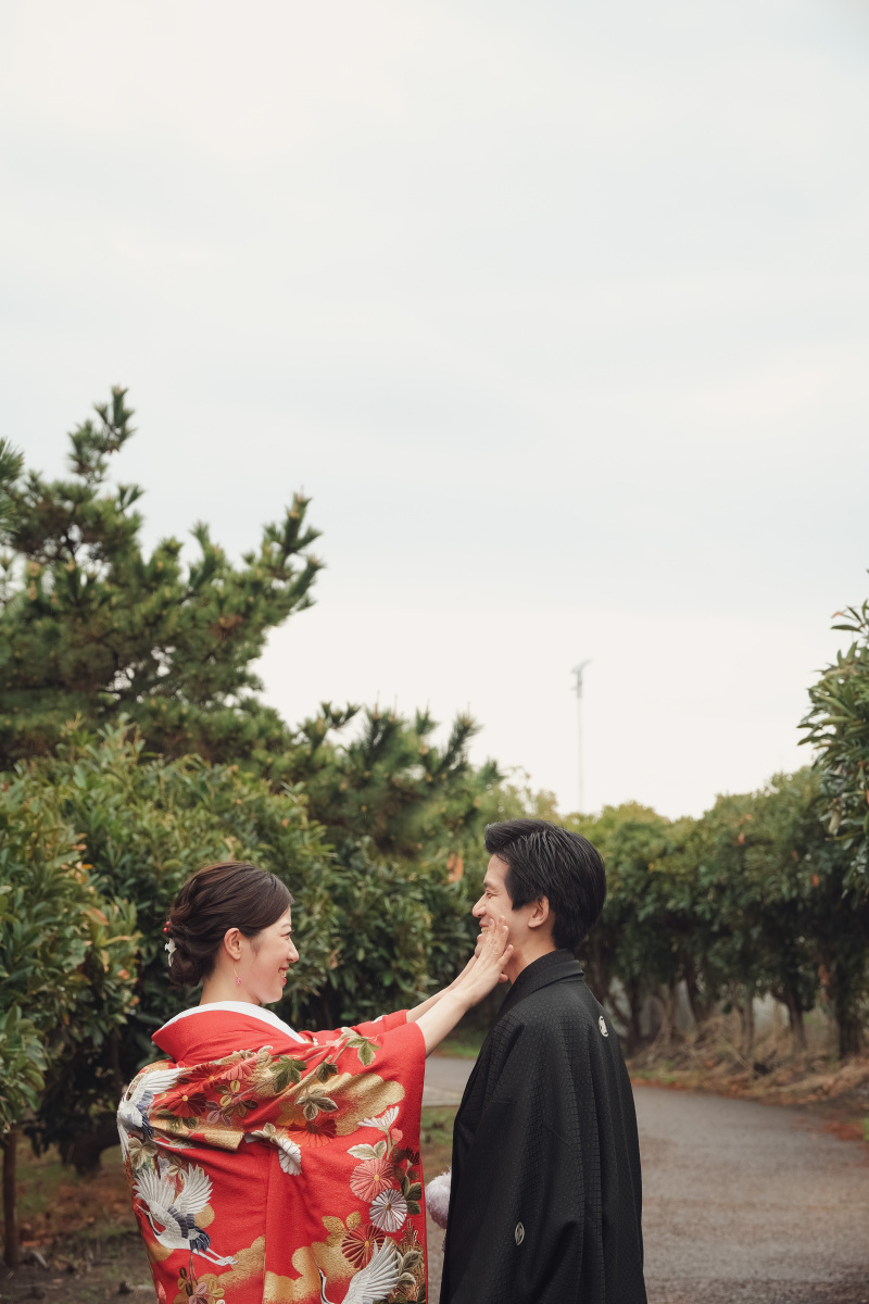 和装から撮影が始まります!