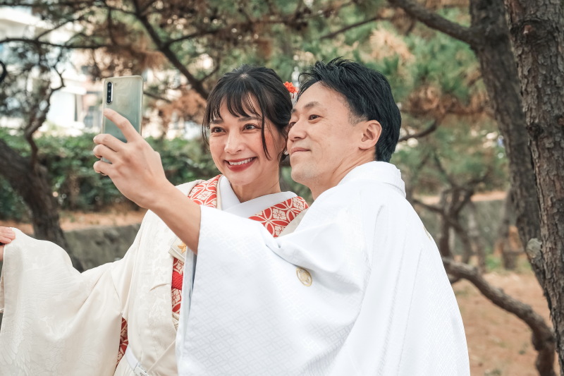 自撮り風景をパシャリ!