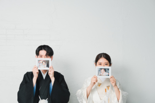 シンプルな和装スタジオ撮影