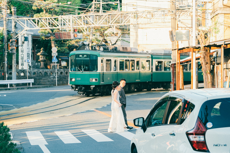 あの有名な江ノ電と....！！