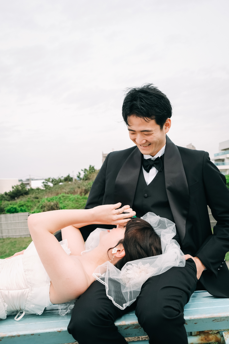 お二人の笑顔が詰まった西浜海岸