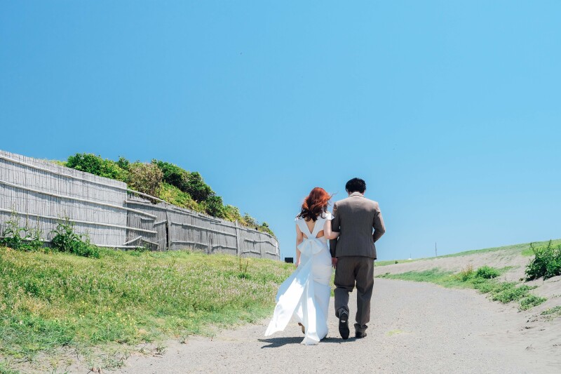 お散歩する二人