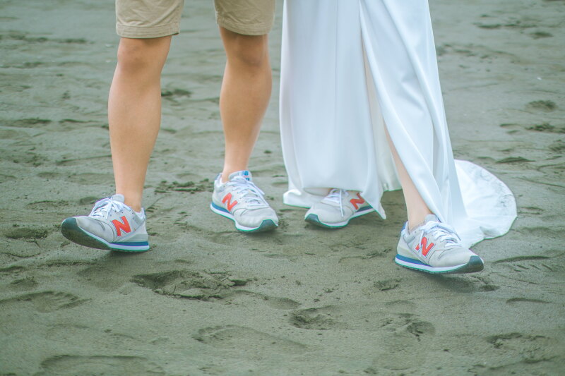 お揃いのスニーカーで♪