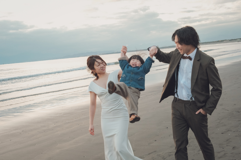 三人でおめかしを