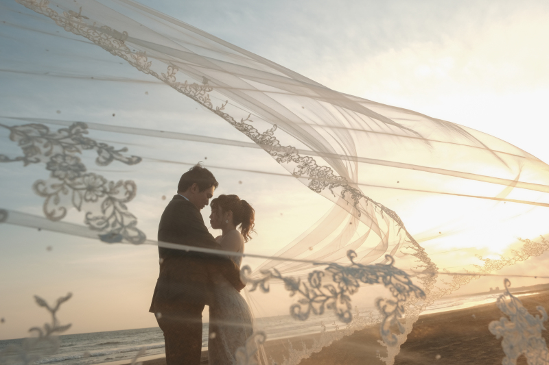 ベールで素敵なお写真を