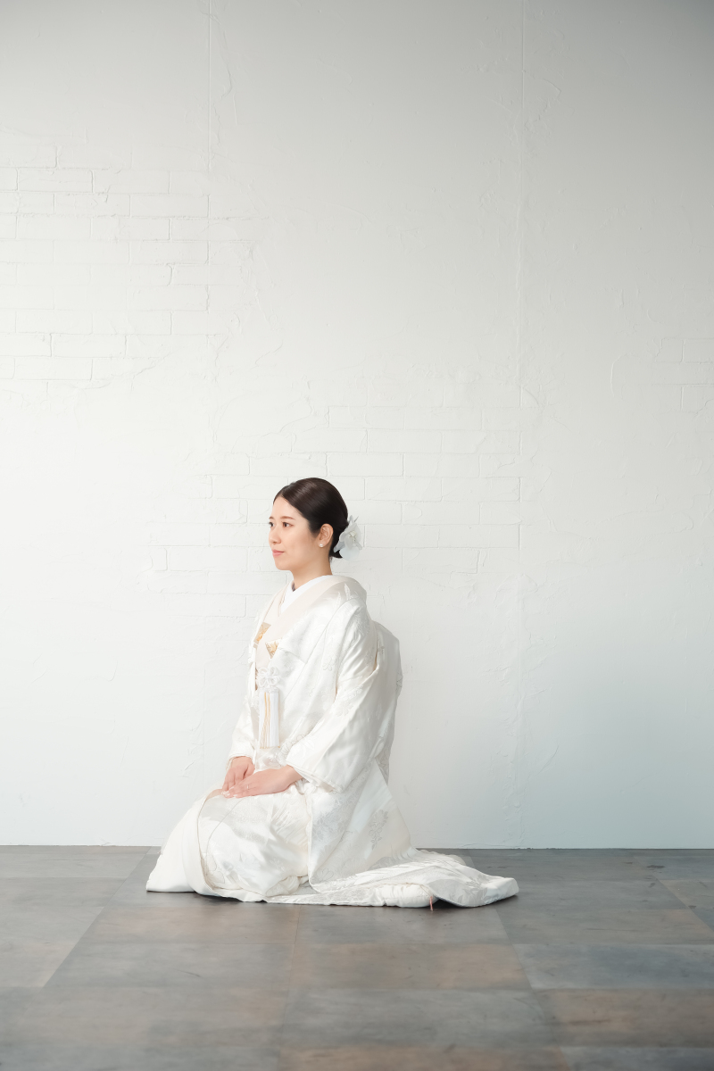 新婦様の正座ショット