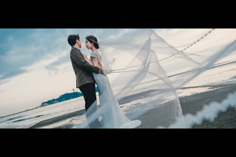 ロングベールと江ノ島