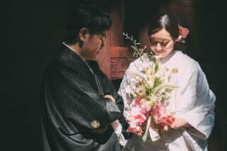 お持込みブーケで華やかに