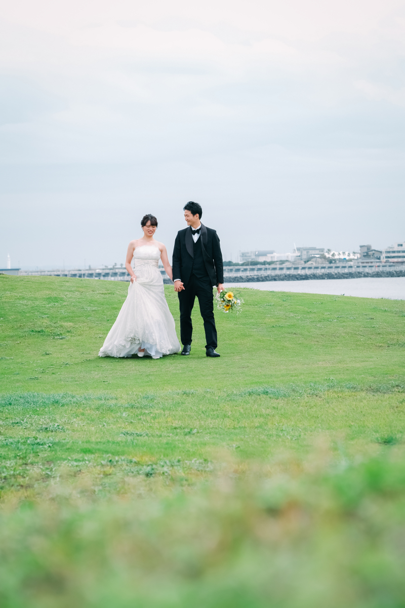 西浜海岸にある丘でお散歩