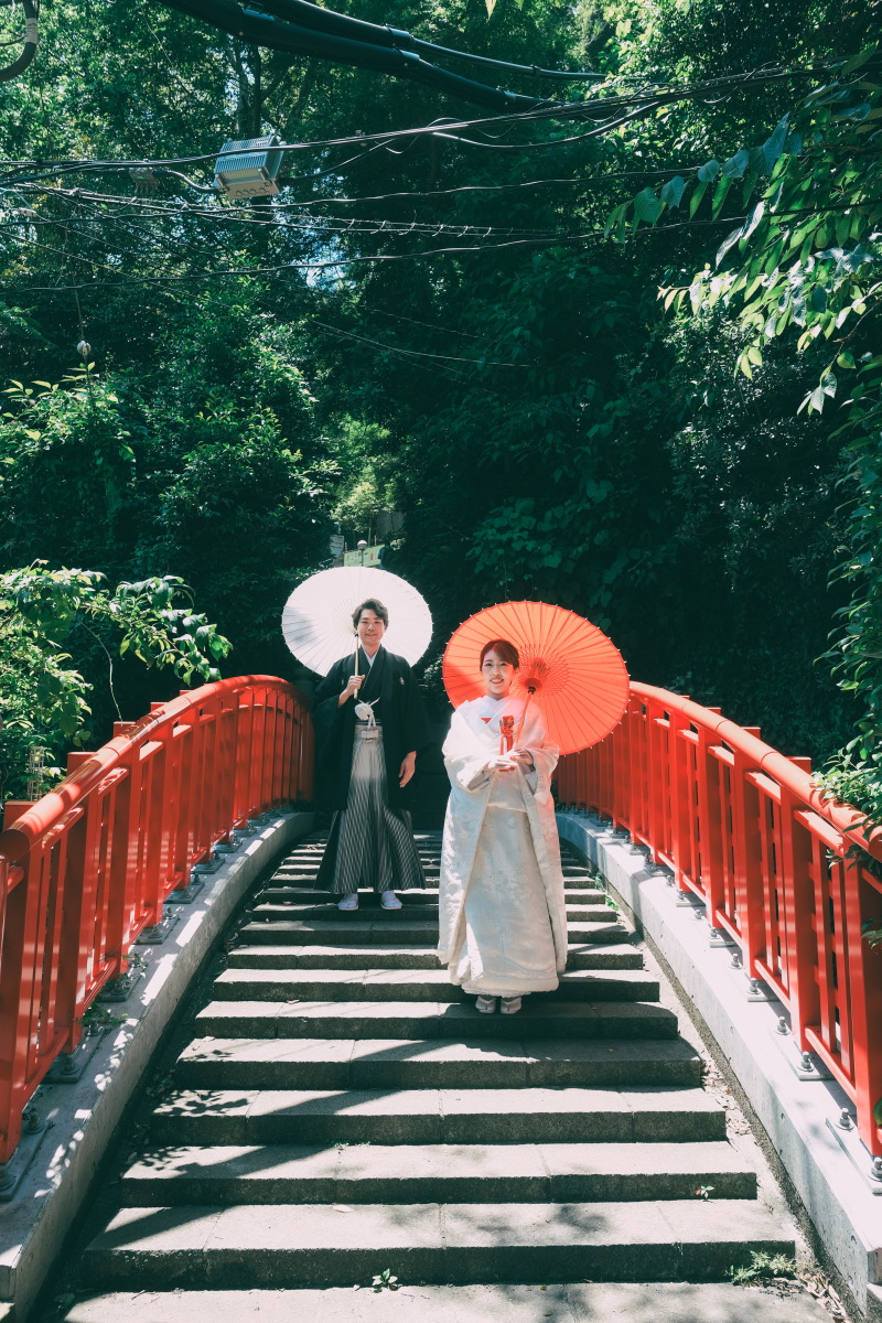 江の島神社で趣深い和装フォト!