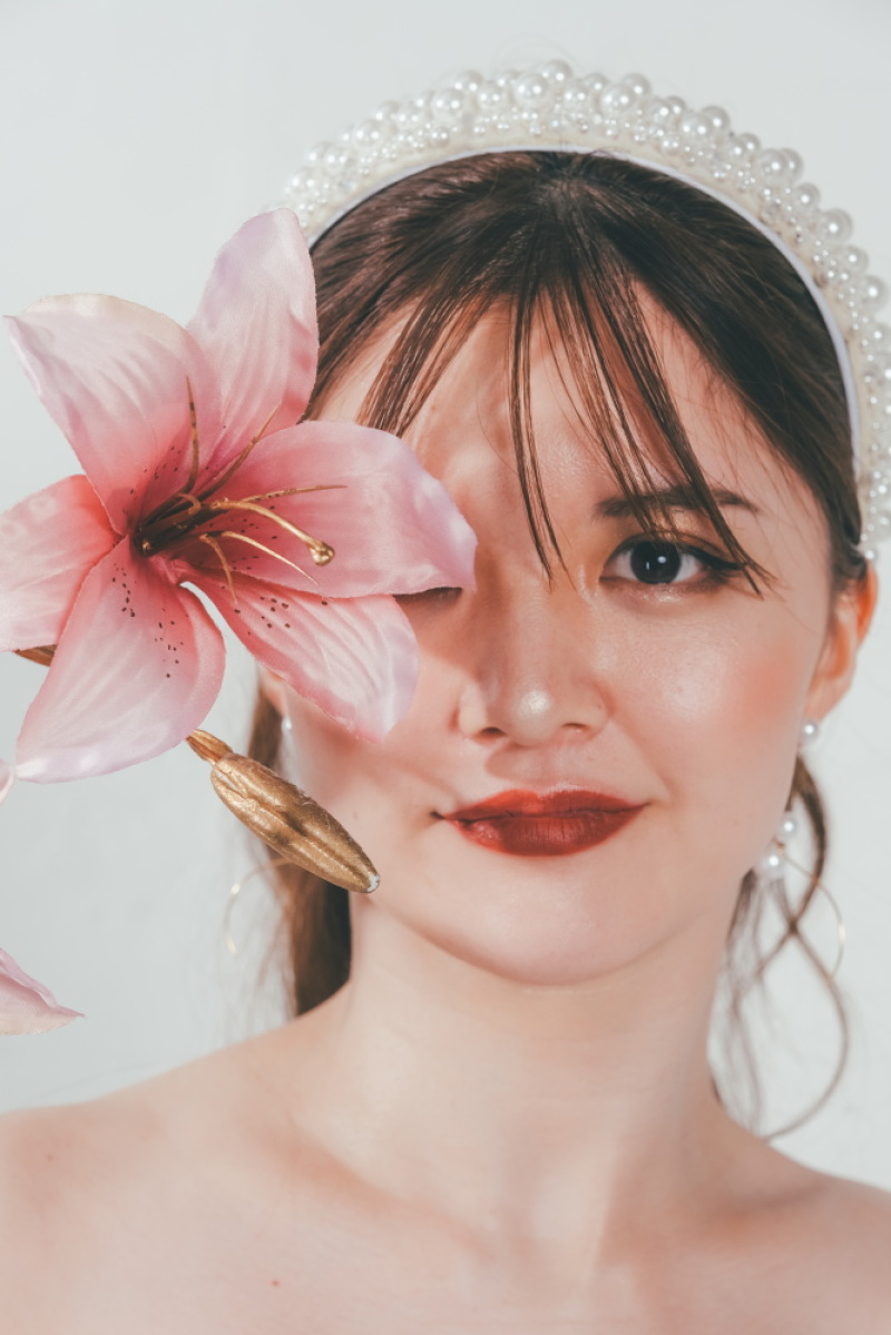 ブラウンよりのレッドリップ♡