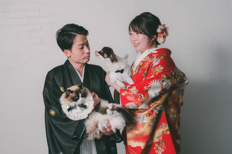 お衣装を着たまま抱っこが出来ます!