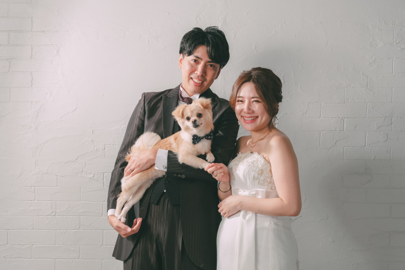 ペット撮影もスタジオで