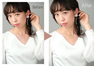 美肌レタッチ加工