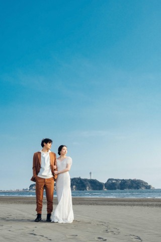 晴天の湘南は、空と海がとても透き通る青色で幻想的です。