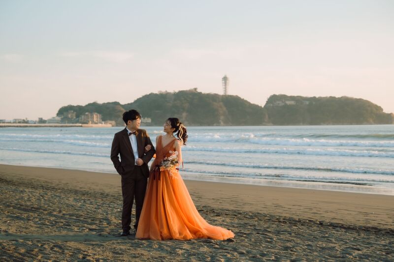 【7~9月撮影限定】早朝or夕方お好きな方を選べる!海ロケ&スタジオ撮影|衣装2着付き|《海ロケーション+スタジオ》◆洋装