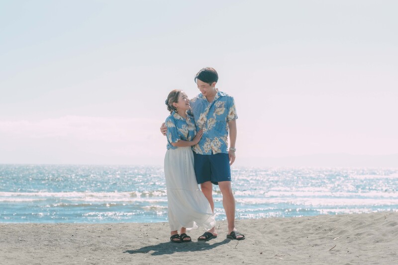 【私服ウェディングフォト】1日完結の衣装お持ち込みロケーションプラン 《湘南 海プラン》
