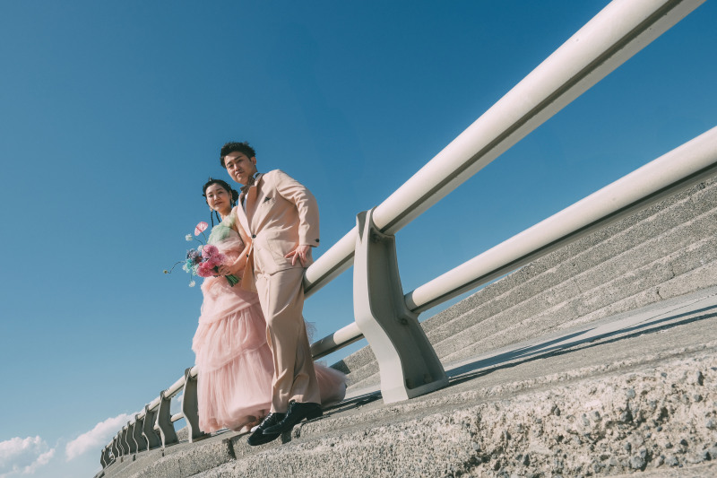 ドレス専門店「ドレス ベネデッタ」コラボプラン!洋装ロケーション《湘南・片瀬西浜海岸》