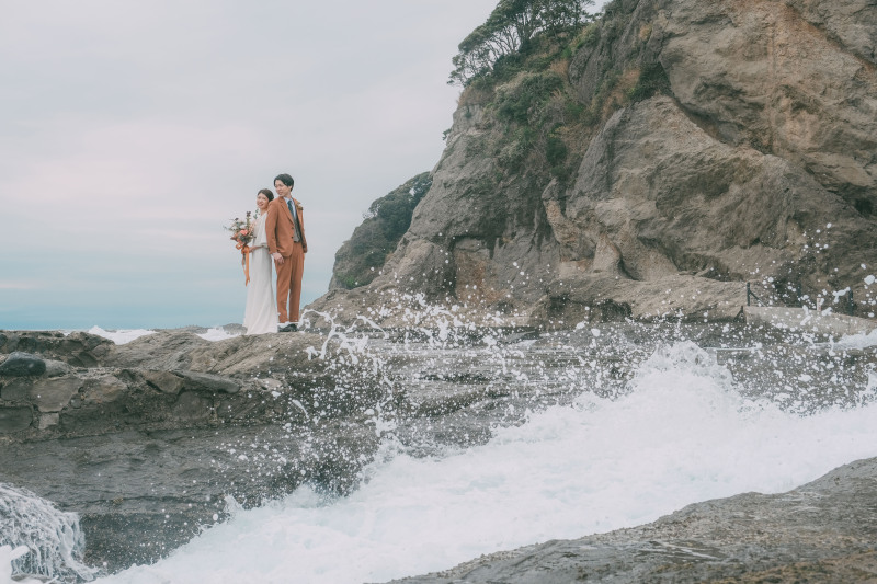 《江ノ島》江ノ島内の周遊プラン!洋装ロケーション 新婦様ヘアメイク有 200カット全データ色味補正付