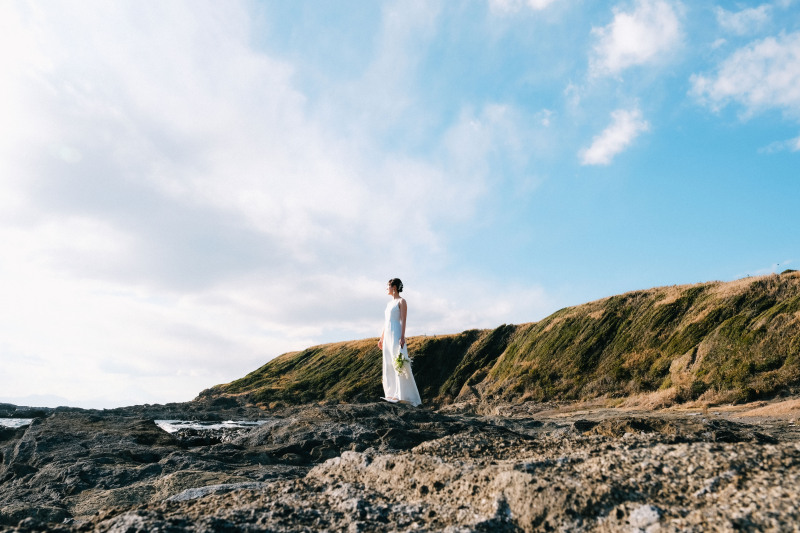 ドレス専門店「ドレス ベネデッタ」コラボプラン! 洋装ロケーション《城ヶ島》