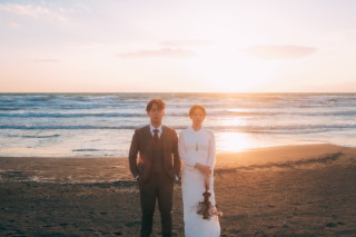 【4.5.6.7.8月撮影の方必見！】55,000円で洋装ドレス海ロケorスタジオが選べる！撮影20分5カット翌日お渡し★