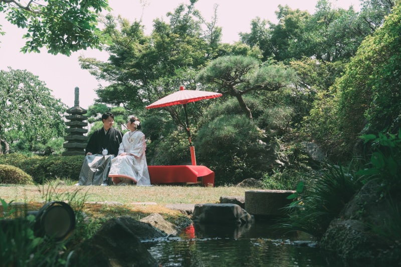 《日本庭園+海フォト￥5万円OFFキャンペーン》夏限定/和装庭園と湘南海フォト