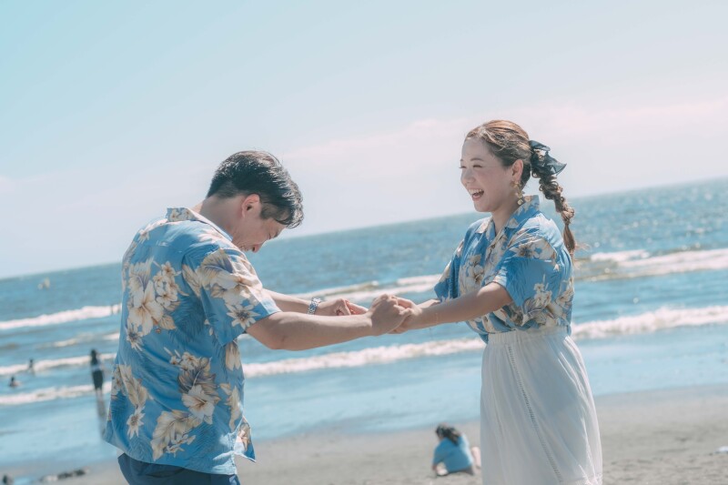 【私服ウェディングフォト】1日完結の衣装お持ち込みロケーションプラン 《湘南 海プラン》