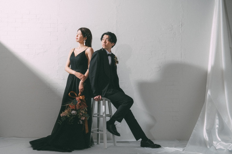 《Jheart江ノ島スタジオ》天候に左右されないスタジオ撮影!1時間撮影、100カット全データ色味補正付 新婦様ヘアメイク付