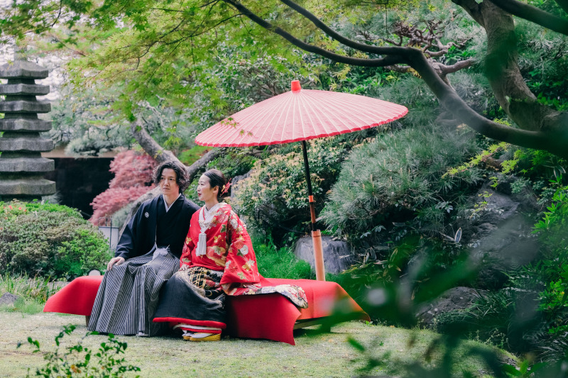 《藤沢 日本庭園》料亭「隠れ里 車屋」プラン 施設使用料込 1時間撮影 100カット全データ色味補正付 平日限定 会食も可能