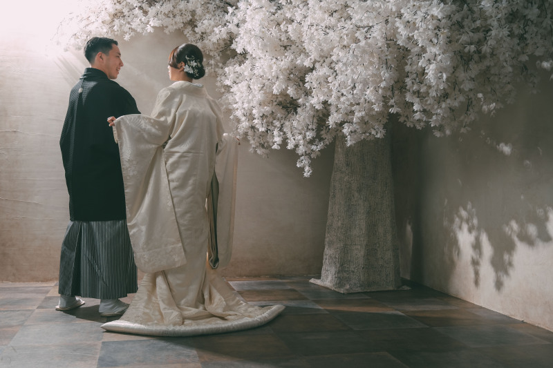 スタジオで沢山楽しみたい方に!和装&洋装スタジオフォトプラン 《Jheart江ノ島スタジオ》